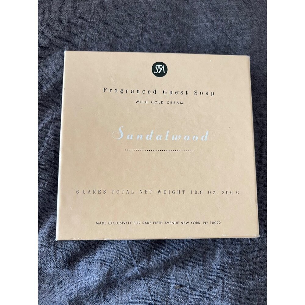 Fragranced Guest Soap exclusive for Saks Fifth Avenue  Sandalwood